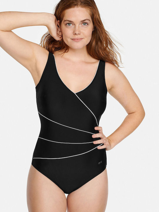 One Piece Swimsuit for Large Bust Black