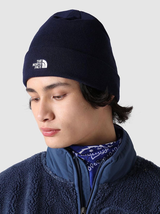 The North Face Knitted Beanie Cap Navy Blue