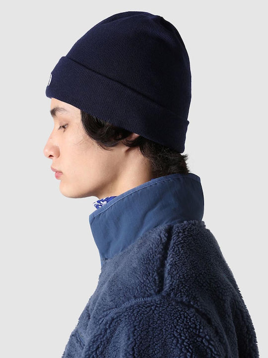 Knitted Beanie Cap Navy Blue