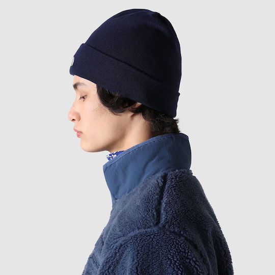 Beanie Unisex Beanie Gestrickt in Marineblau Farbe