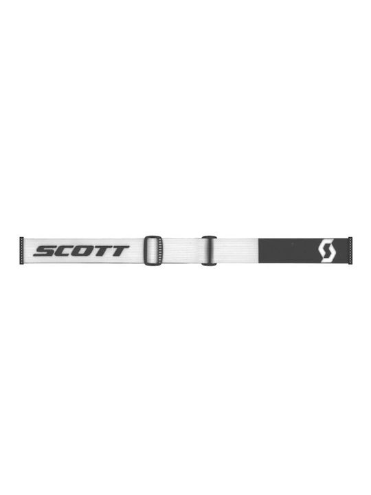 Scott Factor Pro Team Μάσκα Σκι & Snowboard Ενηλίκων Λευκή με Φακό σε Ροζ Χρώμα