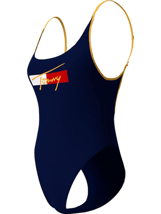 One Piece Swimsuit Navy Blue