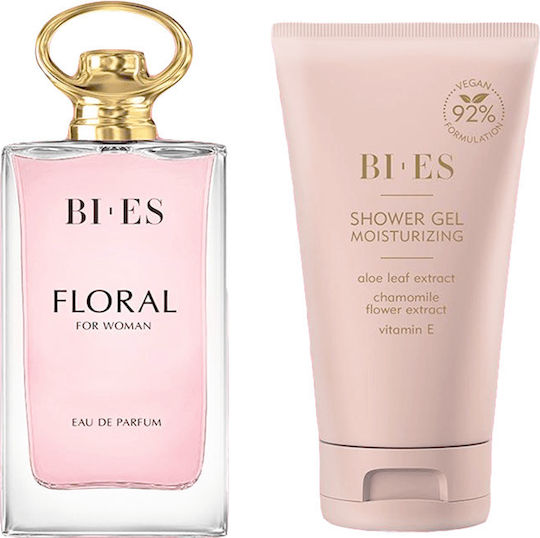 Bi-es Floral Women's Fragrance Set with Eau de Parfum and Shower Gel 2 Pieces