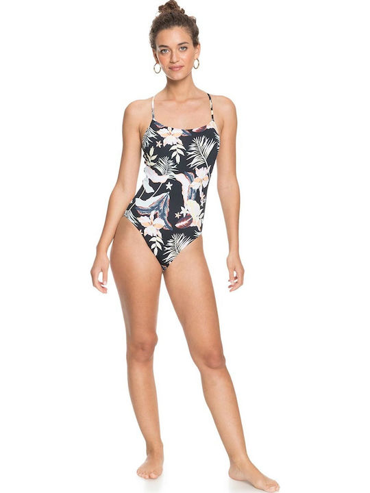 Printed Beach Classics Badeanzug Schwarz