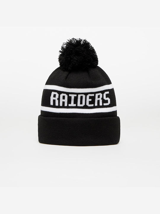 New Era Las Vegas Raiders Jake Knitted Beanie Cap Black