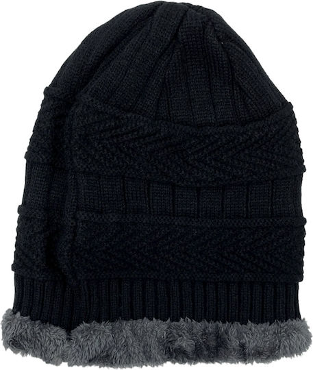 Beanie Ανδρικός Σκούφος σε Μαύρο χρώμα