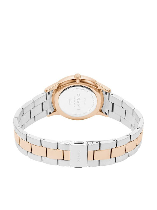 Obaku Lyng Lille Cider Damen Uhr mit Metallarmband