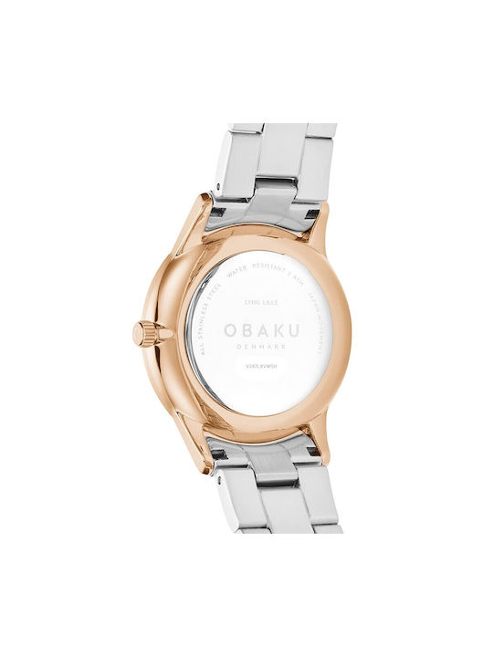 Obaku Lyng Lille Cider Watch with Metal Bracelet