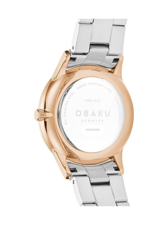 Obaku Lyng Lille Flame Ρολόι Μπαταρίας με Μεταλλικό Μπρασελέ Obaku Lyng Lille Flame Ρολόι Μπαταρίας με Μεταλλικό Μπρασελέ