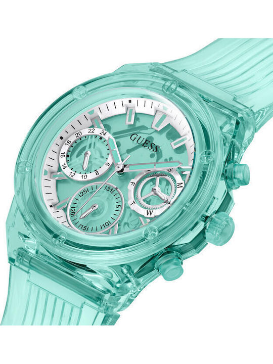 Guess Athena Ρολόι Μπαταρίας με Καουτσούκ Λουράκι Guess Athena Ρολόι Μπαταρίας με Καουτσούκ Λουράκι