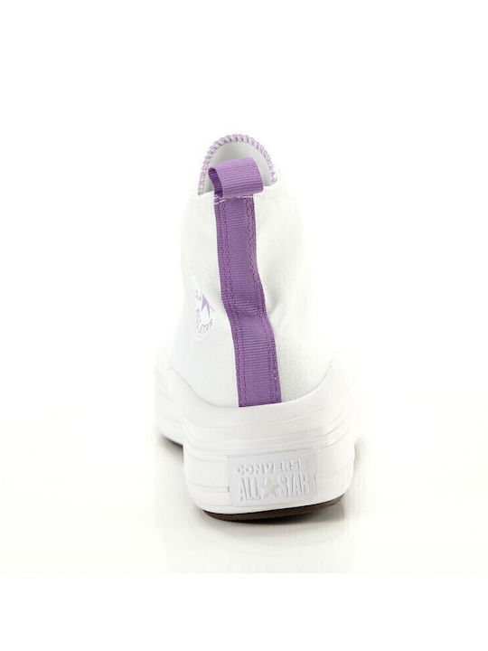 Chuck Taylor All Star Παιδικά Sneakers High Λευκά