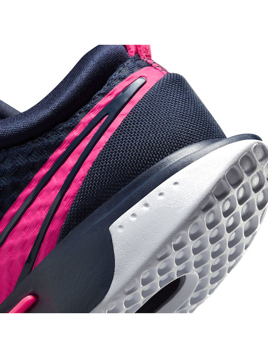 Nike Zoom Pro Ανδρικά Παπούτσια Τένις για Σκληρά Γήπεδα Obsidian / Hyper Pink / Green Glow / White