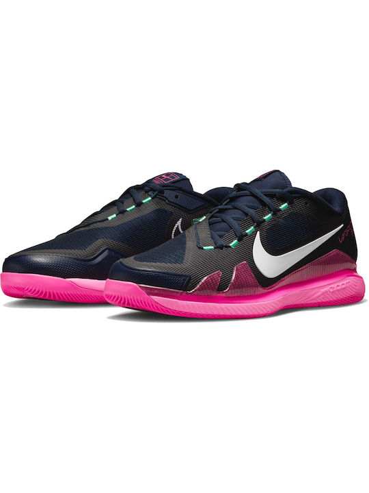 Nike Air Zoom Vapor Pro Ανδρικά Παπούτσια Τένις για Σκληρά Γήπεδα Obsidian White Hyper Pink Green Glow