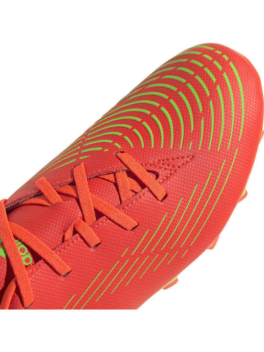 adidas Predator Edge.4 Футболни Обувки с Бутони Соларно Червено / Соларно Зелено / Основно Черно