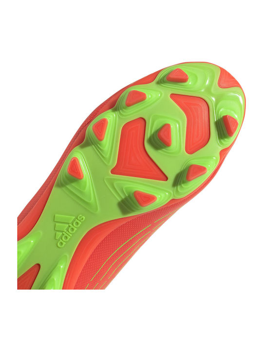 adidas Predator Edge.4 Футболни Обувки с Бутони Соларно Червено / Соларно Зелено / Основно Черно