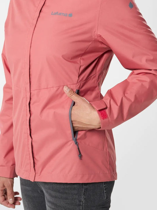 Kurz Damen Puffer Jacke Wasserdicht für Winter Rosa