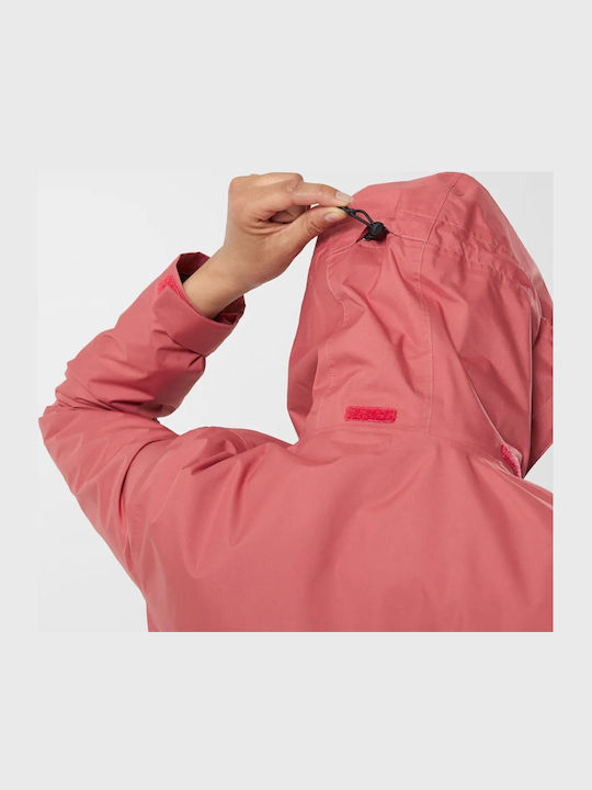 Kurz Damen Puffer Jacke Wasserdicht für Winter Rosa
