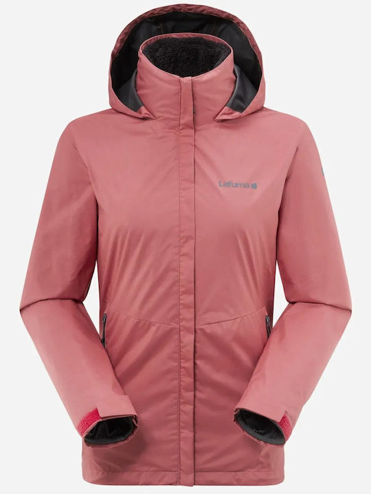 Kurz Damen Puffer Jacke Wasserdicht für Winter Rosa