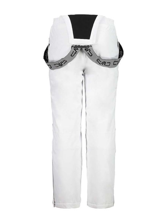 CMP 3W15994-A001 Kids Dungarees for Ski & Snowboard White