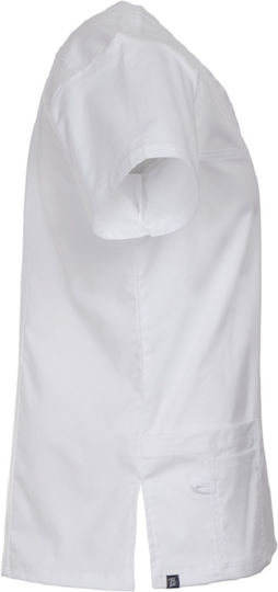 Be Unique Victor Men's White Medical Blouse Cotton and Polyester