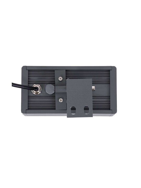 GloboStar Flood-Dany Lampă De Podea Pentru Exterior LED Mașină De Spălat Pe Perete 24W Cu Lumină Alb Cald IP65 Gri
