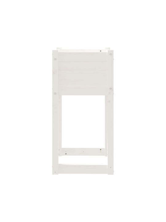 vidaXL Set 2 Blumenkästen Holz Weiße