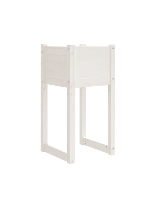 vidaXL Set 2 Blumenkästen Holz Weiße