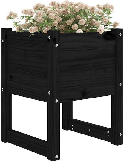 vidaXL Set 2 Blumenkästen Holz Schwarze