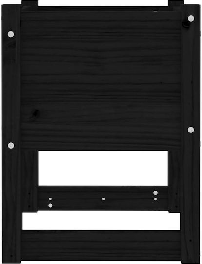vidaXL Set 2 Blumenkästen Holz Schwarze