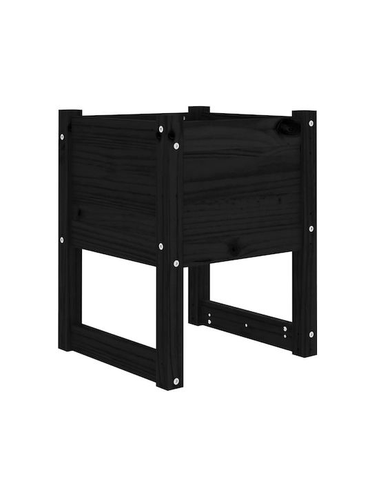 vidaXL Set 2 Blumenkästen Holz Schwarze