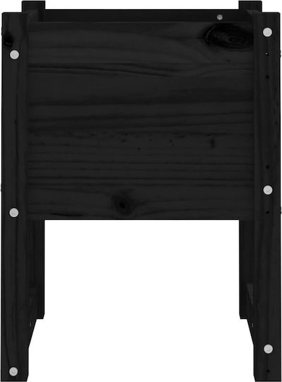 vidaXL Set 2 Blumenkästen Holz Schwarze