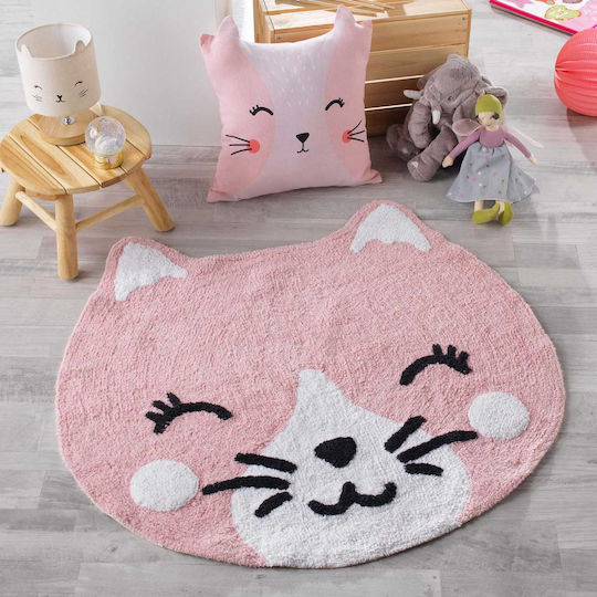 Flamingo Kids Synthetic Rug Chaton Round 90cm