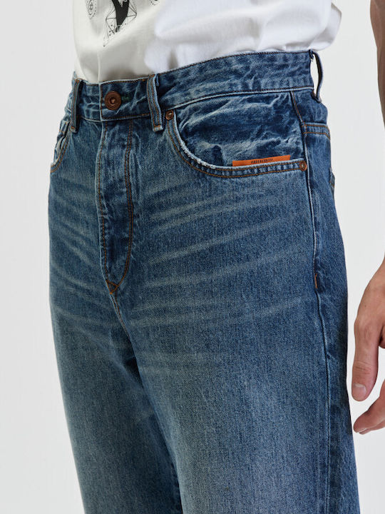 Men's Elastic Blue Jeans Pants