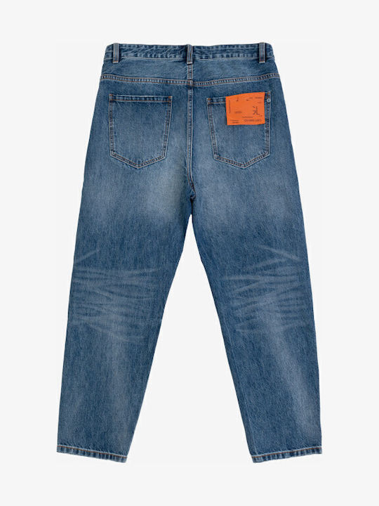 Men's Elastic Blue Jeans Pants