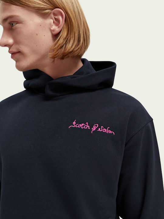 Felpa Sweatshirt with Hood Navy Blue
