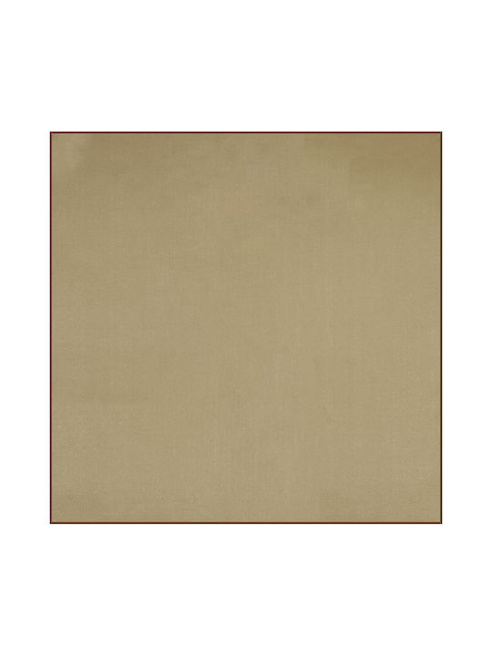 Taschentuch Damen Satin quadratisch 50cm x 50cm Beige