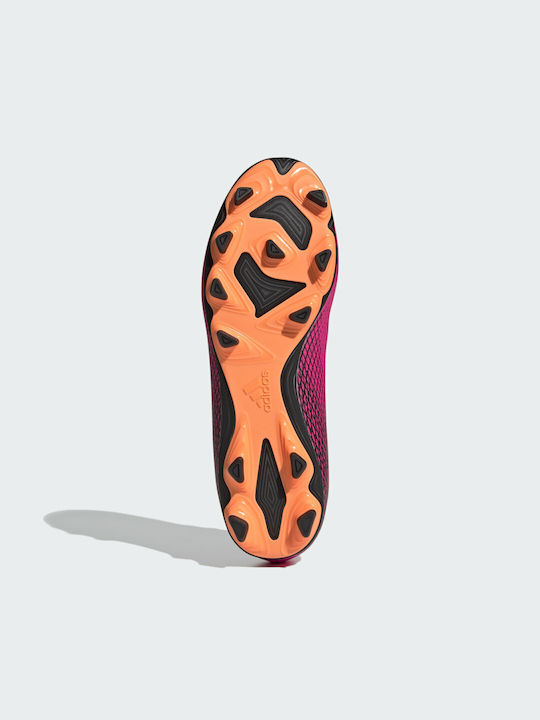 Adidas Ghosted.4 FxG Χαμηλά Ποδοσφαιρικά Παπούτσια με Τάπες Shock Pink / Core Black / Screaming Orange