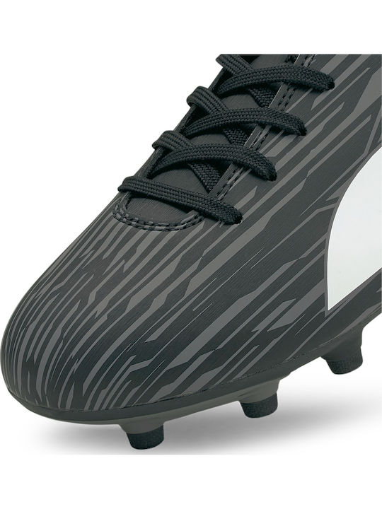 PUMA Rapido III Football Shoes with Cleats Black / White / Castlerock