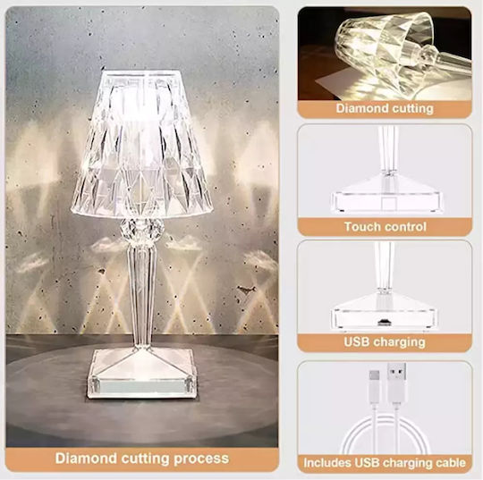 Andowl Dekorative Lampe Transparent