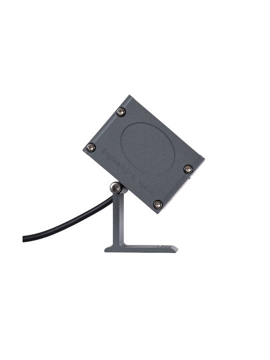 GloboStar Flood-Dany Outdoor Floor Lamp LED Wall Washer 24W with Natural White Light IP65 Gray