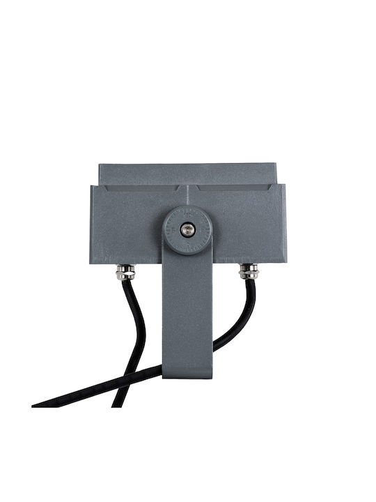 GloboStar Flood-Tiny Outdoor Floor Lamp LED Wall Washer 27W RGBW IP65 Gray