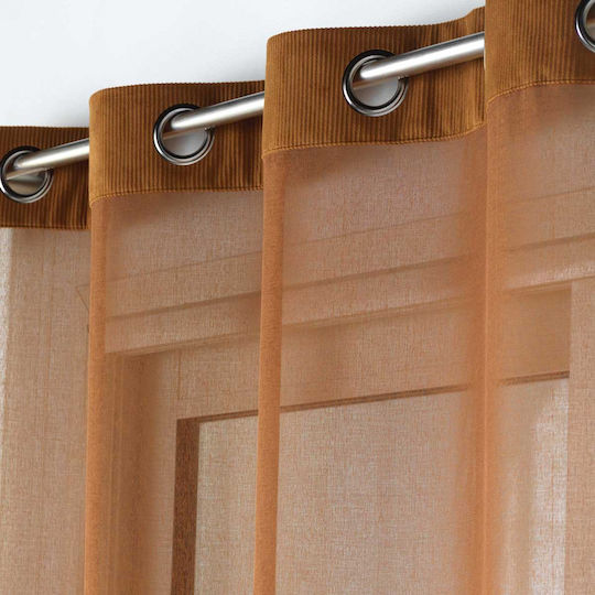 Curtain with Grommets L-C Casual Voilage Camel 140x240cm