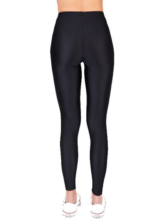 Jacqueline Shiny Women's Long Everyday Legging Shiny Black
