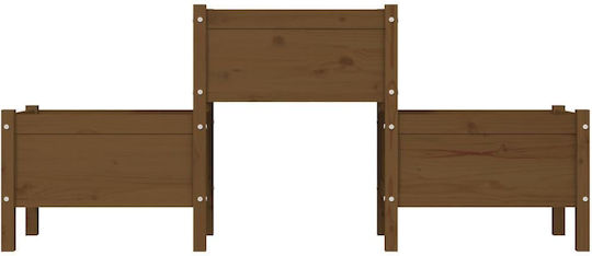 vidaXL Planter Box Lemn Maro 178.5x44x75cm.