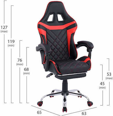 Freebox FB91157.01 Gaming Chair with Footrest Black/Red