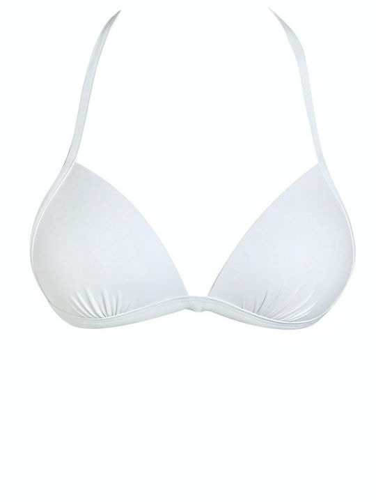 Bikini Triangle B Cup With Padding White