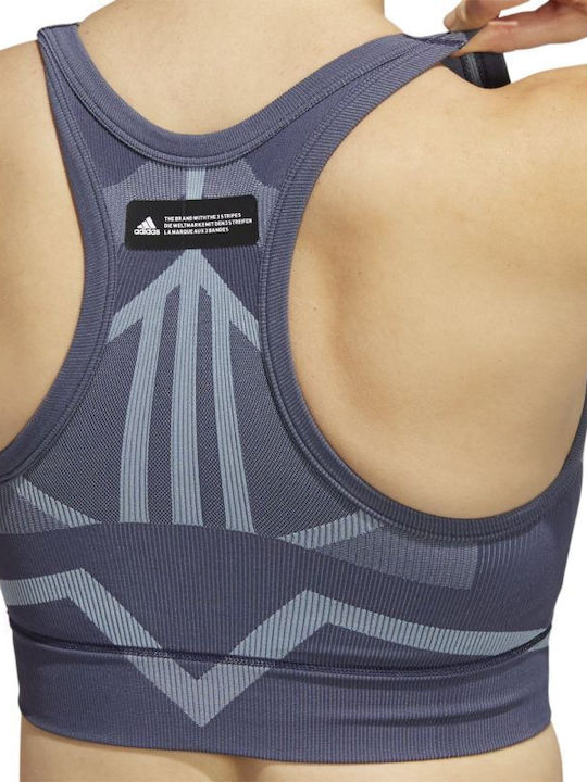 Adidas Studio Two-Tone Women's Sports Bra Violet