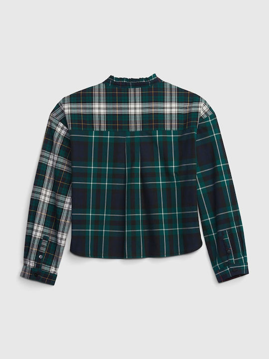 GAP Kids Checked Shirt Green