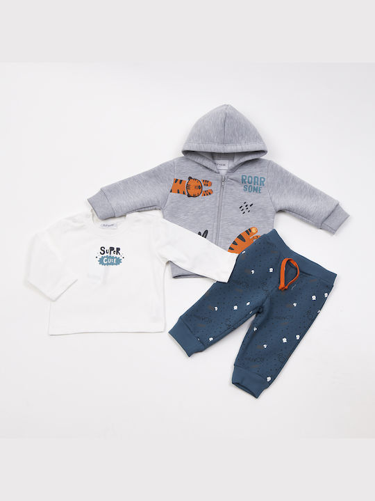 Trax Kids Sweatpants Set Gray 3pcs