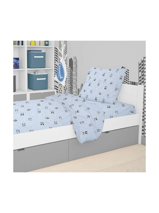 Dimcol Single Set Panda 110 Sky Blue 160x240cm